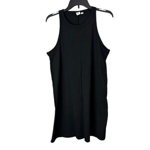 GAP racerback jersey tank dress black cotton size medium